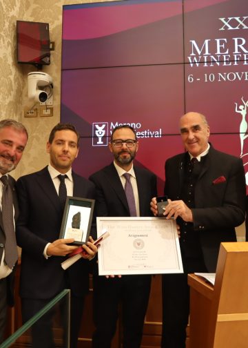 Avignonesi WH Award Platinum 100punti (Andrea Radic, Daniele Carlini, Stefano Patuanelli, Helmuth Köcher, Diana Lenzi)